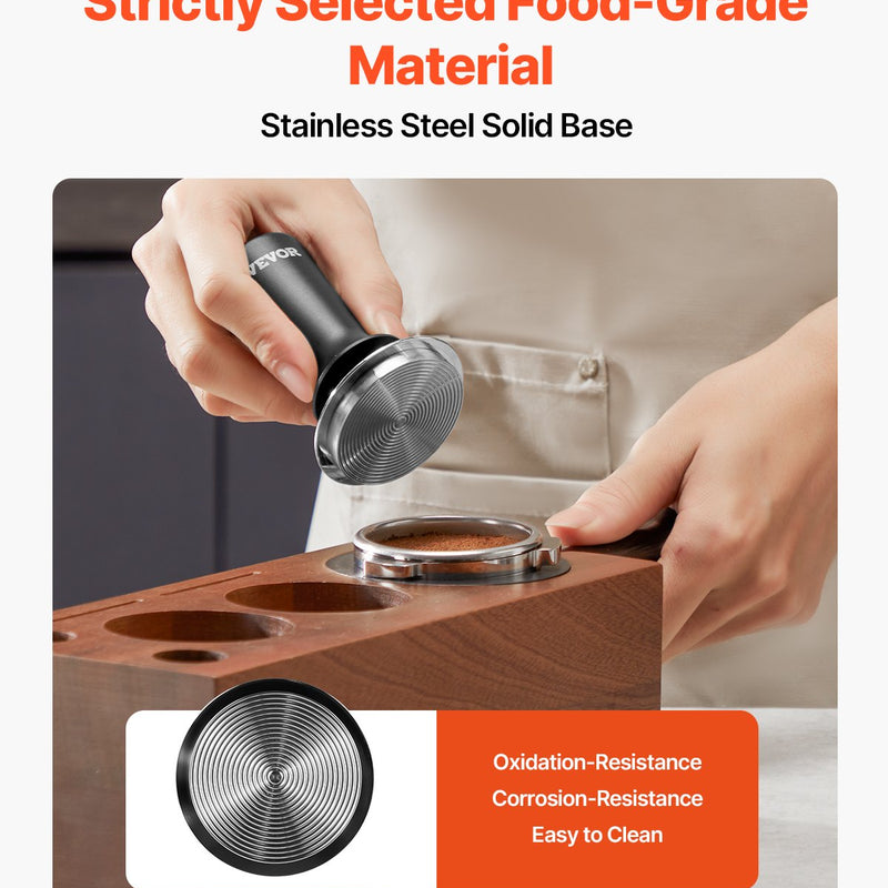 VEVOR 51 мм эспрессо тампер с маслом, нержавеющая сталь