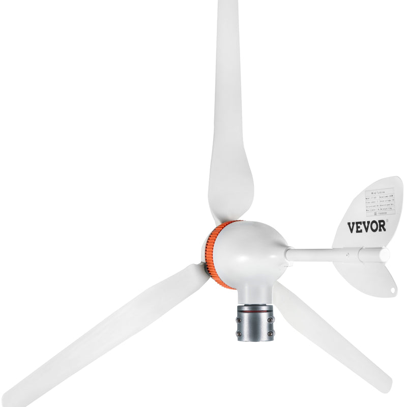 VEVOR vēja Ģenerators, 12V/AC vēja turbīnas komplekts, 400W vēja enerģijas Ģenerators ar MPPT kontrolieri, 3 lāpstiņas, automātiska vēja virziena regulēšana, piemērots terasei, jūras videi, mājām u.c.