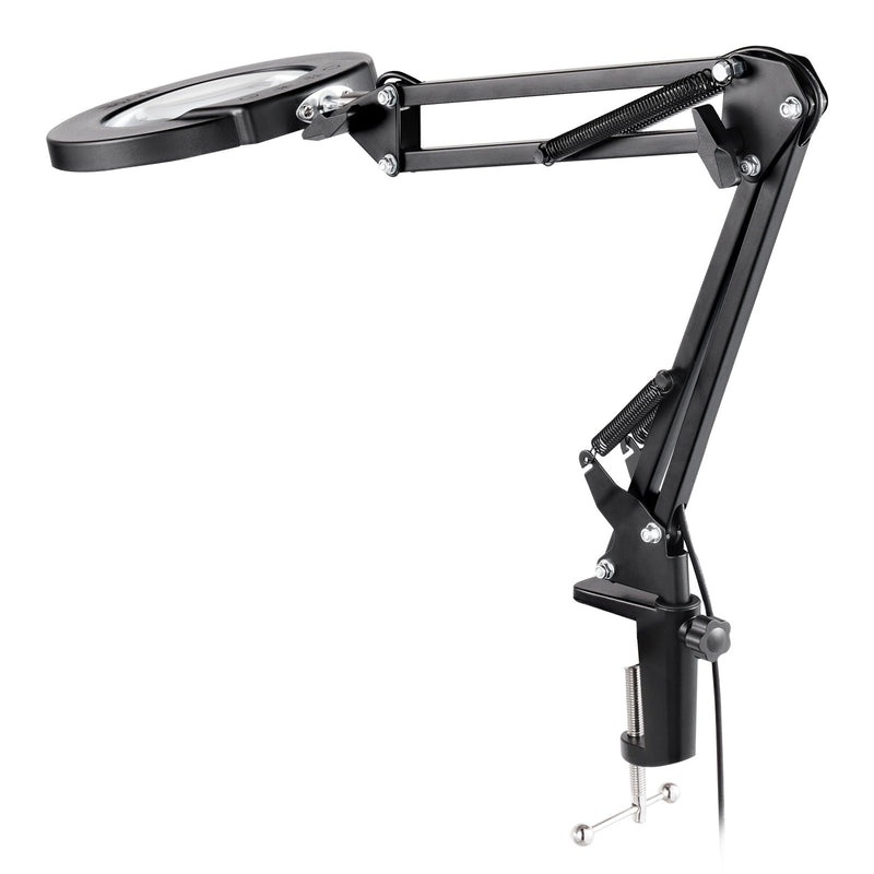 VEVOR 5X palielinošā grīdas lampa ar LED apgaismojumu, 5 krāsu režīmi, 3-in-1 dizains