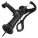 VEVOR Sviras sūknis, čuguna, 40x15x68 cm ar ūdens cauruli 6,5x22 cm, 16 cm pamatnes diametrs, melns