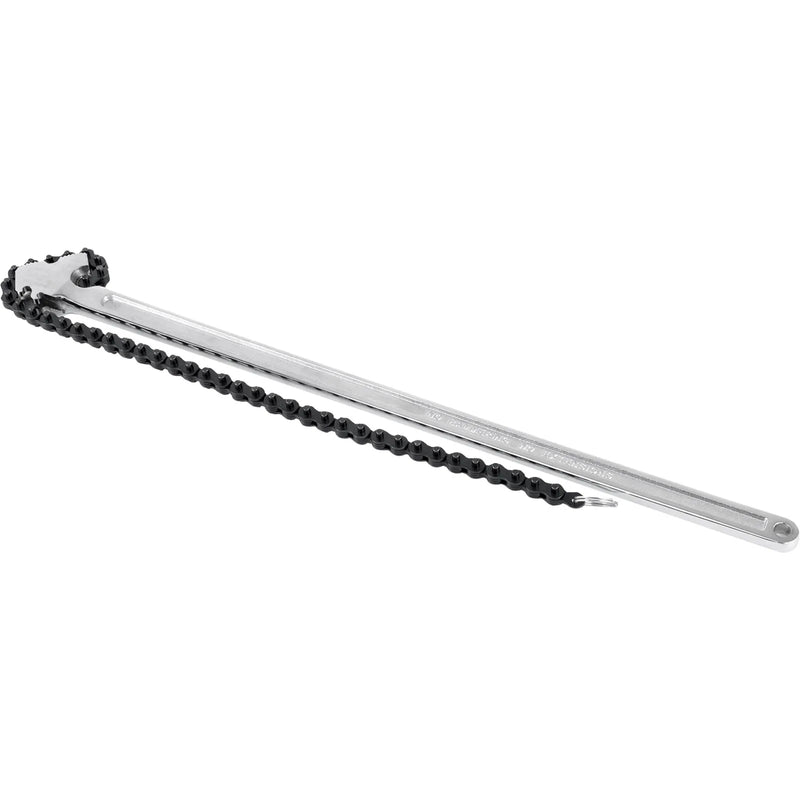 Ķēdes cauruļu atslēga 600 mm, smagā tipa, satveršanas diapazons līdz 170 mm, ķēdes garums 70 mm