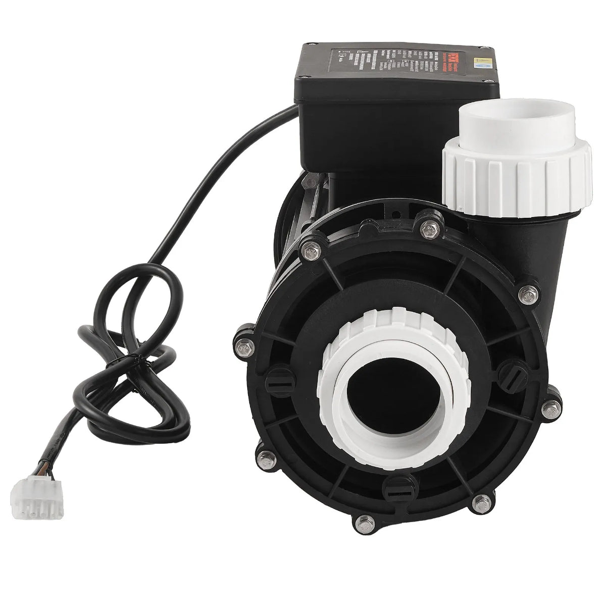 VEVOR Dual Speed SPA Pump, 56 Frame, 1900 W High Mode 43 m³/h with 18 m Head or 450 W Low Mode 21.5 m³/h with 4.4 m Head, 2″ Connection with 90° Swivel Fitting, TÜV Certified