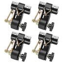 VEVOR kāpņu statņa spriegšanas siksnas, 38 mm platas × 2,25 m garas, ar dubultiem J-āķiem, piemērotas 47,6–50,8 mm melnā apaļā caurulē, smagajam kravas fiksēšanai līdz 226,8 kg, ar sprādzes bloķēšanas mehānismu (4 gab.)