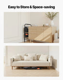 VEVOR 2 pakāpju saliekamās kāpnes ar platu pretslīdes pakāpienu un ērtu rokturi, pārnēsājamas tērauda kāpnes ar 272 kg nestspēju, lietošanai virtuvē, mājās un birojā, melnas