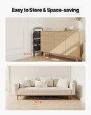 VEVOR 3 pakāpju saliekamās kāpnes ar platu pretslīdes pakāpienu un ērtu rokturi, pārnēsājamas tērauda kāpnes ar 272 kg nestspēju, lietošanai virtuvē, mājās un birojā, melnas