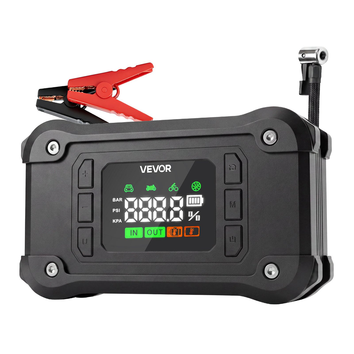 VEVOR auto starteris ar kompresoru, 8000 A, 10,3 bar, 12 V