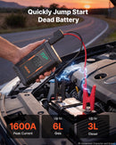 VEVOR auto starteris ar kompresoru, 1600 A, 10,3 bar, 12 V