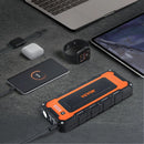 VEVOR automašīnas palaišanas ierīce ar gaisa kompresoru, 3000 A starta strāva, 59,2 Wh litija akumulators, LCD displejs, LED apgaismojums un palaišanas kabeļi, pārnēsājams starteris līdz 10 L benzīna un 8 L dīzeļdzinējiem