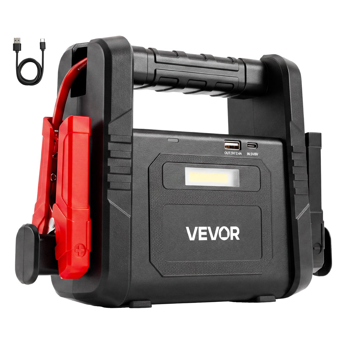 VEVOR auto starteris 12 V, 6000 A, līdz 10 l dīzeļdzinējiem