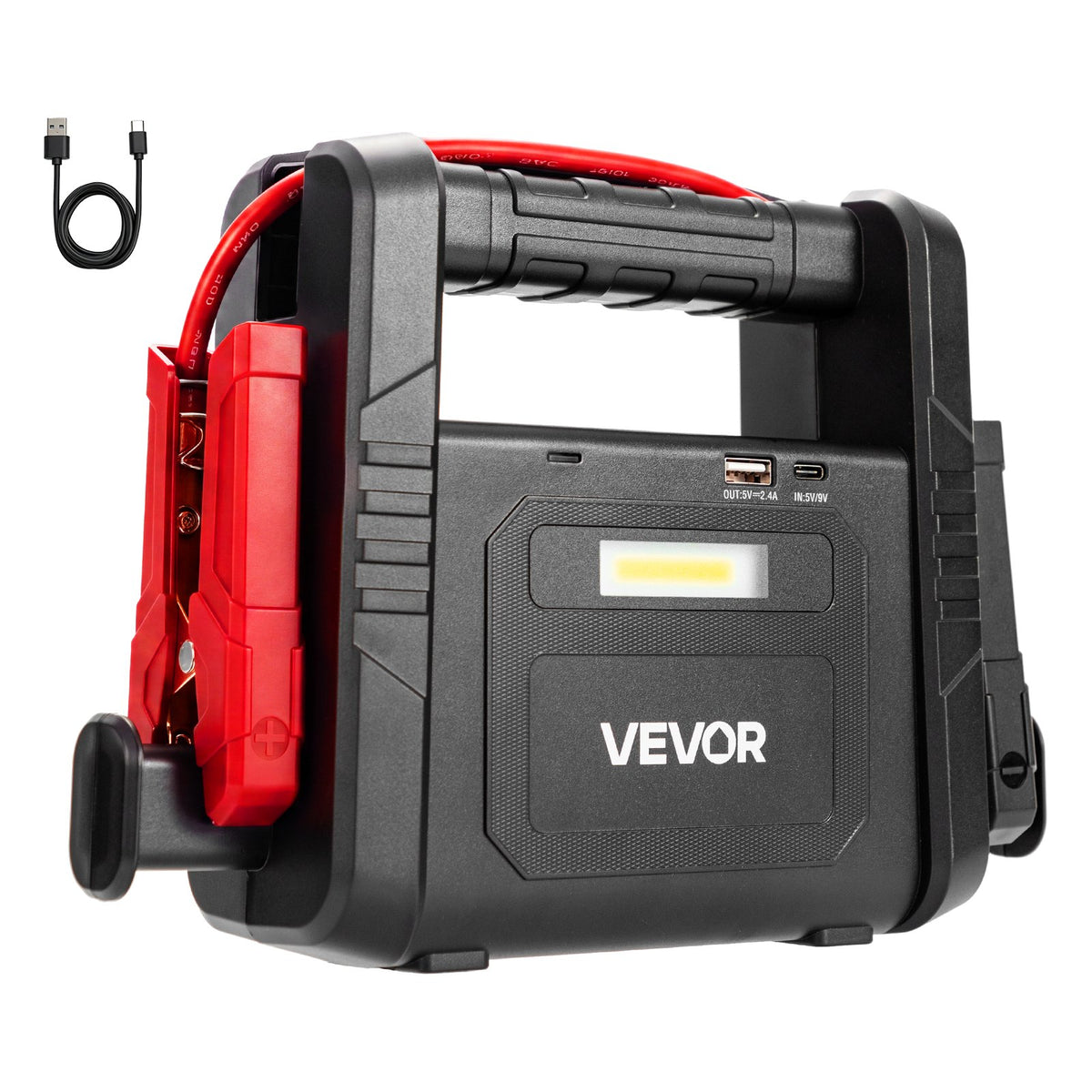 VEVOR auto starteris 12 V, 6000 A, līdz 10 l dīzeļdzinējiem