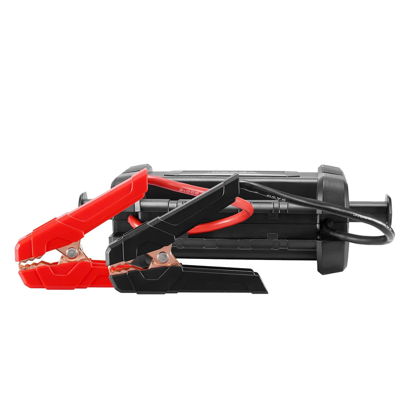 VEVOR automašīnas palaišanas ierīce ar gaisa kompresoru, 4000 A starta strāva, 88,8 Wh litija akumulators, LCD displejs, LED apgaismojums un palaišanas kabeļi, pārnēsājams starteris benzīna un līdz 10 L dīzeļdzinējiem