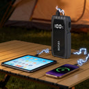 VEVOR auto iedarbināšanas starteris 1500 A, 12 V portatīvs litija akumulatora pastiprinātājs ar starta kabeļiem un 3 režīmu LED lukturīti, piemērots benzīna dzinējiem līdz 6 l un dīzeļdzinējiem līdz 4 l