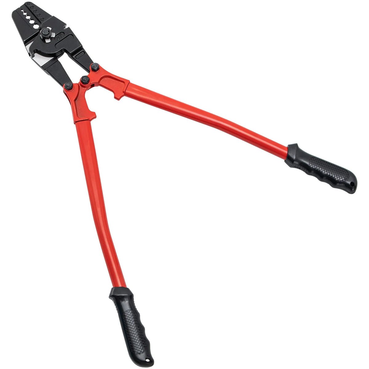 VEVOR 610 mm Hand Press Crimper with 5 Dies, Suitable for 1.5–4.8 mm Copper and Aluminium Oval and Terminal Lugs, Wire Crimping Tool with Long Handle and Labour-Saving Mechanism