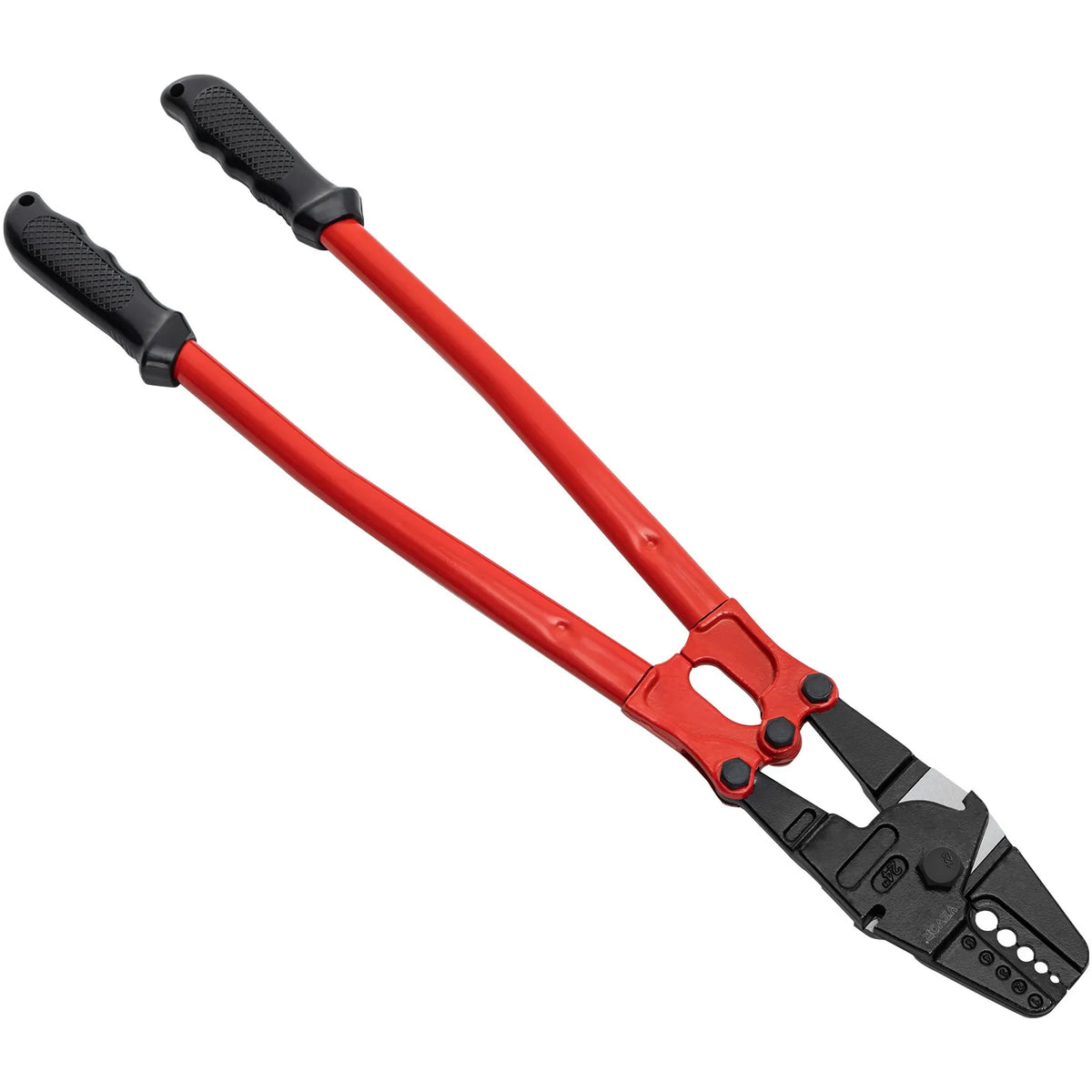 VEVOR 610 mm Hand Press Crimper with 5 Dies, Suitable for 1.5–4.8 mm Copper and Aluminium Oval and Terminal Lugs, Wire Crimping Tool with Long Handle and Labour-Saving Mechanism