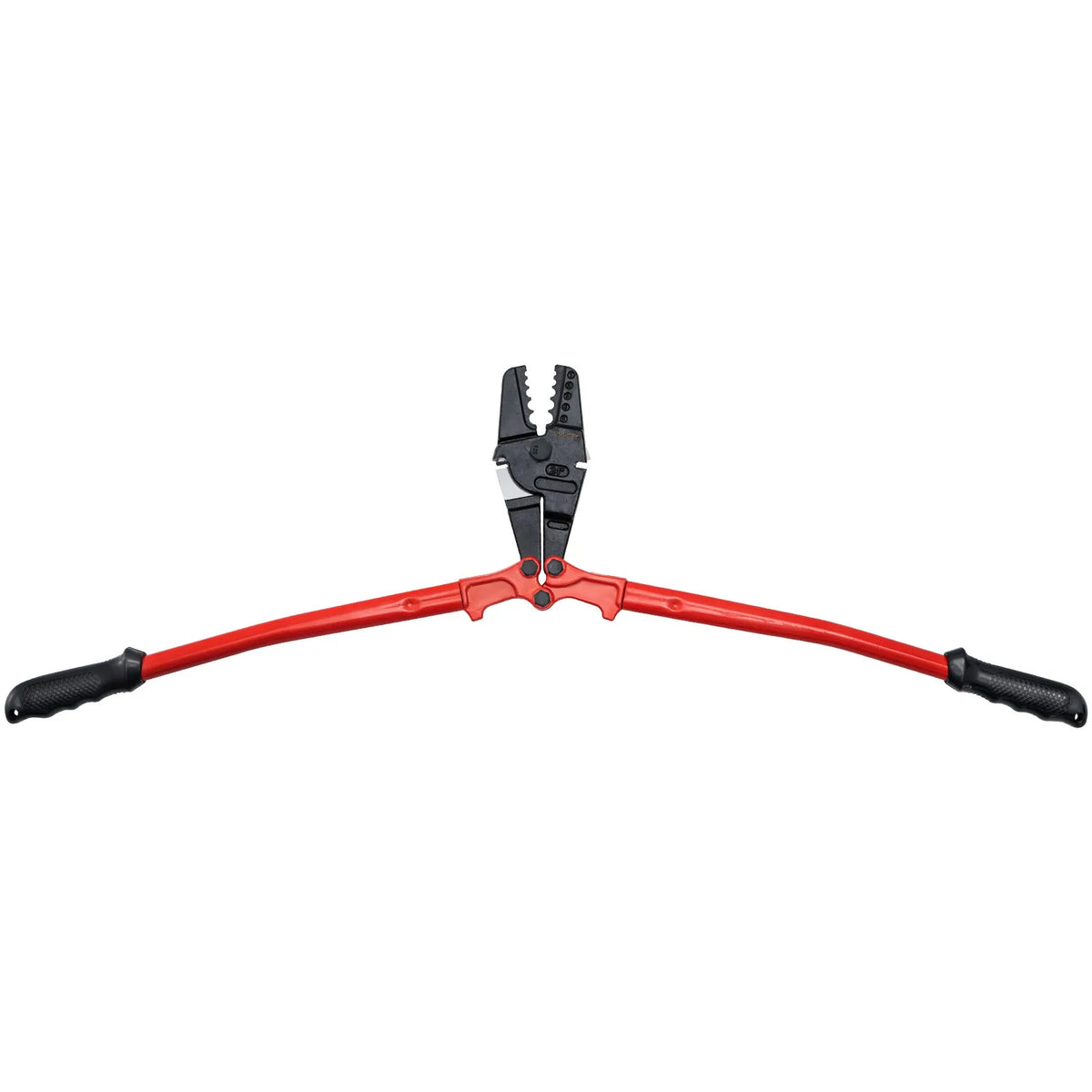 VEVOR 610 mm Hand Press Crimper with 5 Dies, Suitable for 1.5–4.8 mm Copper and Aluminium Oval and Terminal Lugs, Wire Crimping Tool with Long Handle and Labour-Saving Mechanism