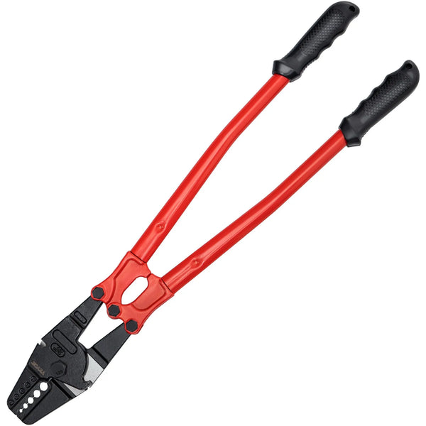 610 mm rokas spailēšanas instruments, 5 ligzdas (1,5–4,8 mm), trosēm, vara un alumīnija uzmavām