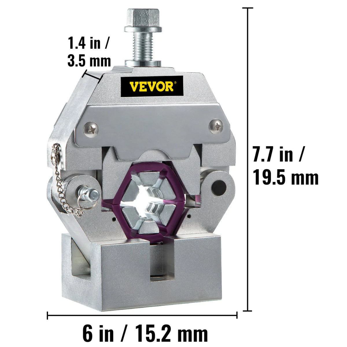 VEVOR Portable Manual Hydraulic Hose Press 71550 with 4 Press Dies – For A/C System Repair on Cars