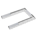 VEVOR vistas tuneļi, 600 × 400 × 61 cm (G × P × A) pārnēsājami āra tuneļi ar stūra rāmjiem, 2 gab., piemēroti vistām, pīlēm un trušiem