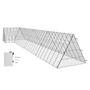 VEVOR vistas tuneļi, 400 × 100 × 61 cm (G × P × A) pārnēsājami āra tuneļi ar stūra rāmjiem, vistas pastaigu iežogojums, piemērots vistām, pīlēm un trušiem