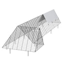 VEVOR vistas tuneļi, 400 × 100 × 61 cm (G × P × A) pārnēsājami āra tuneļi ar stūra rāmjiem, vistas pastaigu iežogojums, piemērots vistām, pīlēm un trušiem