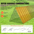 VEVOR vistas tunelis, 118.1 × 28 × 24.2 col (garums × platums × augstums) pārnēsājams āra vistas tunelis ar vieglu uzstādīšanu, piemērots vistām, pīlēm un trušiem, vistas skrejceļš pagalmam