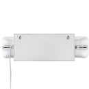 12 gab. komerciālās avārijas lampas, 3 W, baltās LED izejas apgaismojuma gaismekļi ar 180 min rezerves akumulatoru, regulējamas 2 kvadrātveida LED galvas, griestu vai sienas montāža, piemērotas uzņēmumiem strāvas pārrāvumu gadījumā