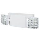 12 gab. komerciālās avārijas lampas, 3 W, baltās LED izejas apgaismojuma gaismekļi ar 180 min rezerves akumulatoru, regulējamas 2 kvadrātveida LED galvas, griestu vai sienas montāža, piemērotas uzņēmumiem strāvas pārrāvumu gadījumā