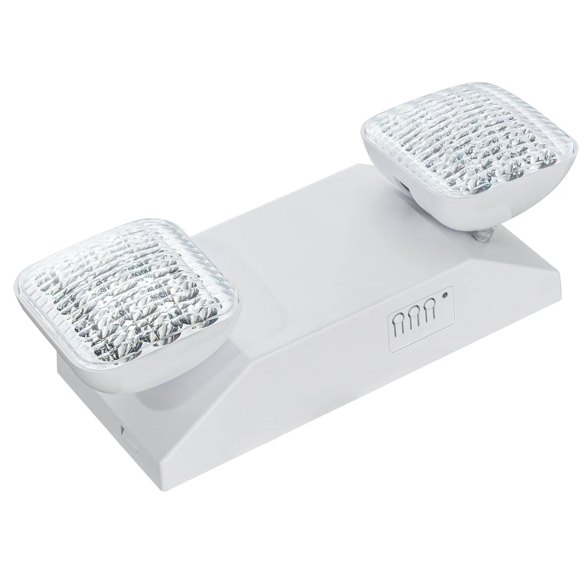 12 Pack Commercial Emergency Lights, 3 W White LED Output Lighting Fixtures with 180 min Backup Battery, Adjustable 2 Square LED Heads, Ceiling or Wall Mount, Suitable for Businesses During Power Outages