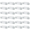 24 gab. komerciālās avārijas lampas, 3 W, baltās LED avārijas izejas apgaismojuma gaismekļi ar 180 min akumulatora darbības laiku, regulējamu 2 LED kvadrātveida galvu, griestu vai sienas stiprinājumu biznesa elektroapgādes pārtraukumiem