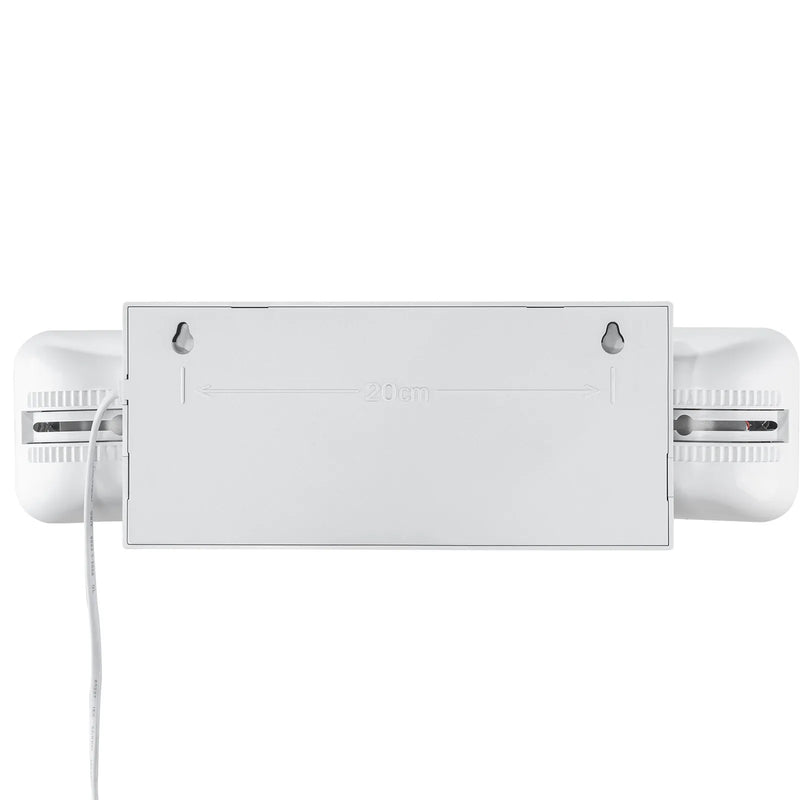 24 gab. komerciālās avārijas lampas, 3 W, baltās LED avārijas izejas apgaismojuma gaismekļi ar 180 min akumulatora darbības laiku, regulējamu 2 LED kvadrātveida galvu, griestu vai sienas stiprinājumu biznesa elektroapgādes pārtraukumiem