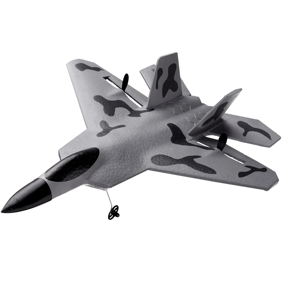 VEVOR RC Plane 2.4 GHz 2 Channel Fighter with 6 Axis Gyroscope and 2 Batteries, Beginner