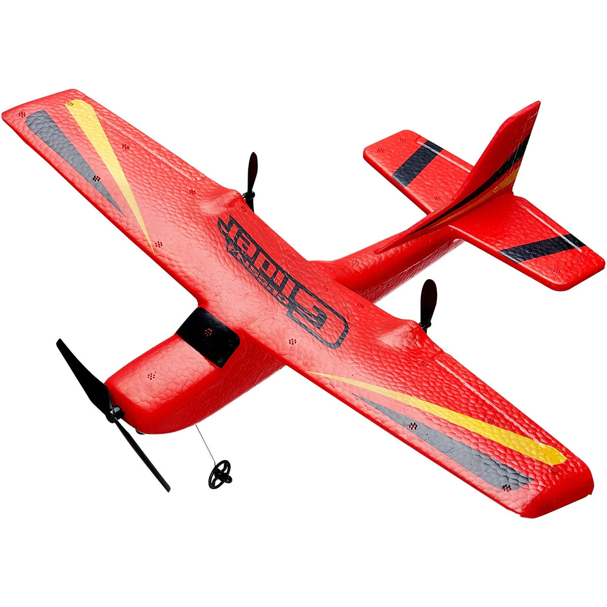 VEVOR RC Plane 2.4 GHz 2-Channel Glider with 6-Axis Gyroscope and 2 Batteries for Beginners