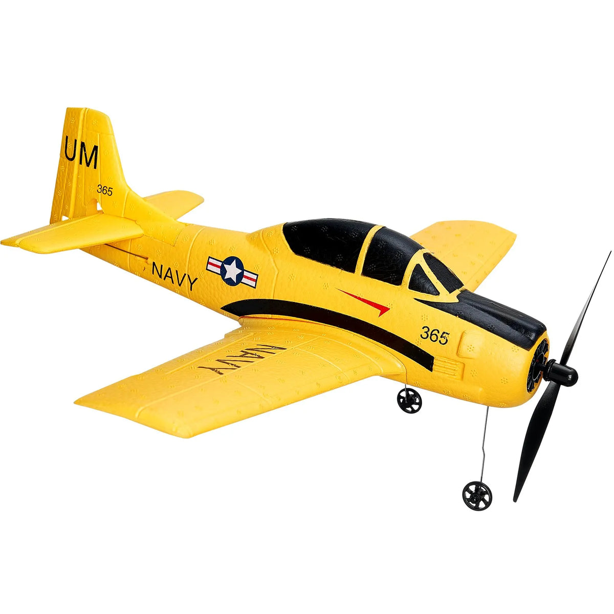VEVOR RC Aeroplane 2.4 GHz 4 Channel Training Aircraft with 6 Axis Gyroscope and 2 Batteries