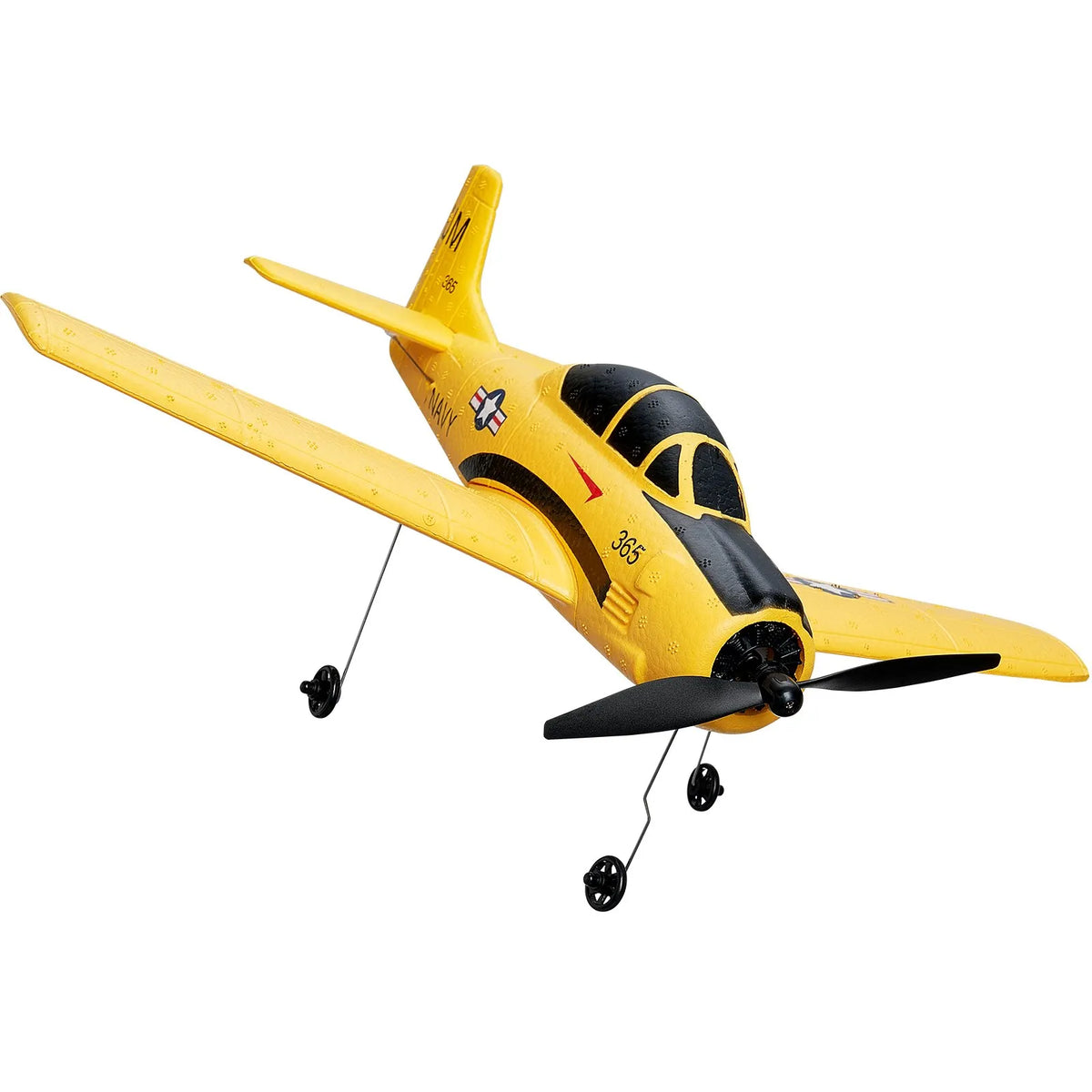 VEVOR RC Aeroplane 2.4 GHz 4 Channel Training Aircraft with 6 Axis Gyroscope and 2 Batteries