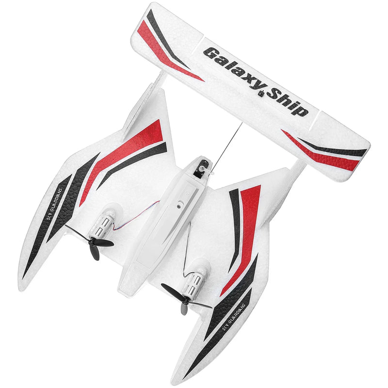 VEVOR RC lidmašīna ar 2,4 GHz tālvadību, 3 kanāli, 6 asu žiroskopa stabilizators, gatava lidojumam amfībijas tipa lidmašīna ar 2 akumulatoriem, viegli vadāms planieris pieaugušajiem un bērniem