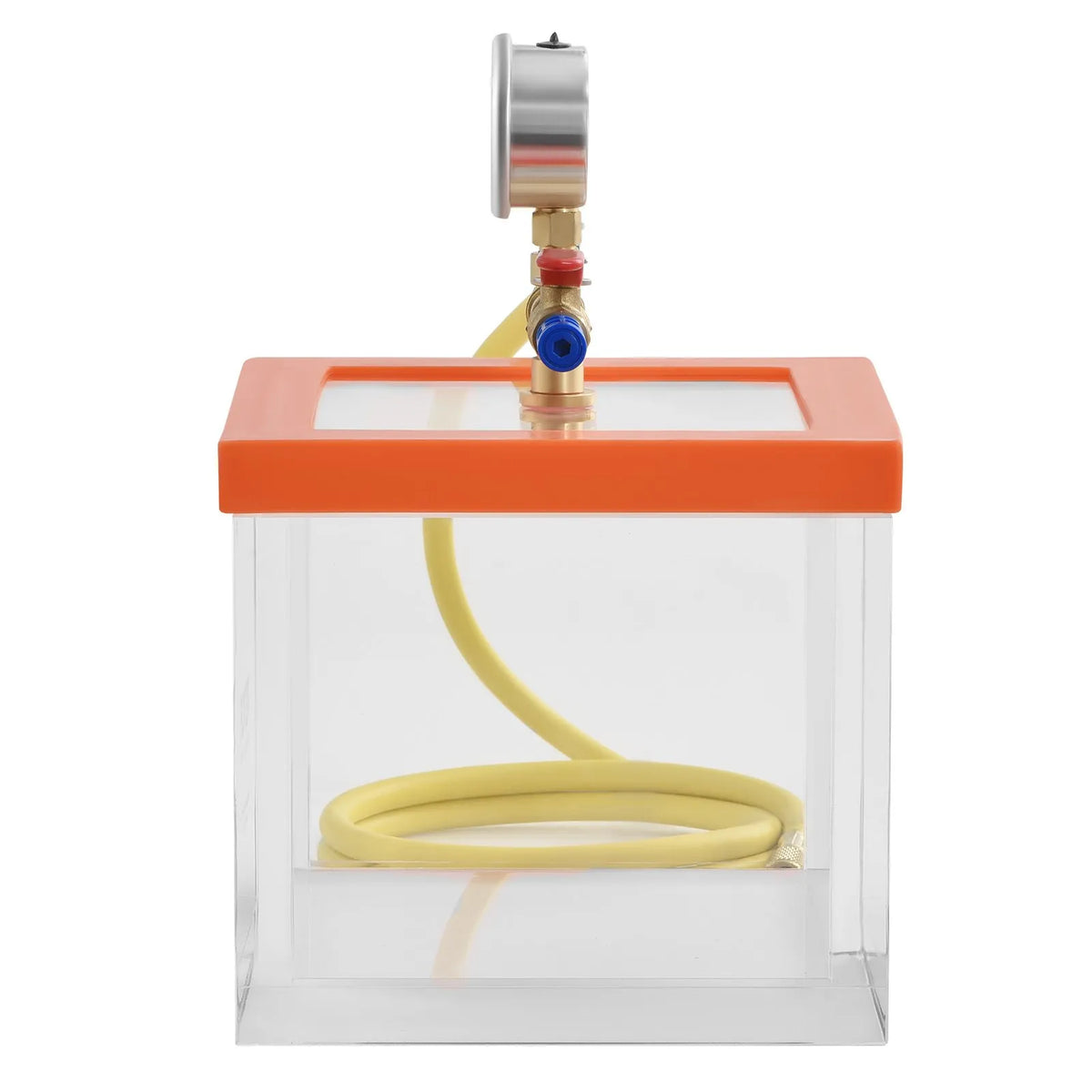 VEVOR 7.6 L Vacuum Chamber, Advanced Multifunctional Acrylic Vacuum Degassing Chamber with Transparent Housing, Designed for Resin, Silicone Gel and Plaster Degassing and Vacuum Extraction