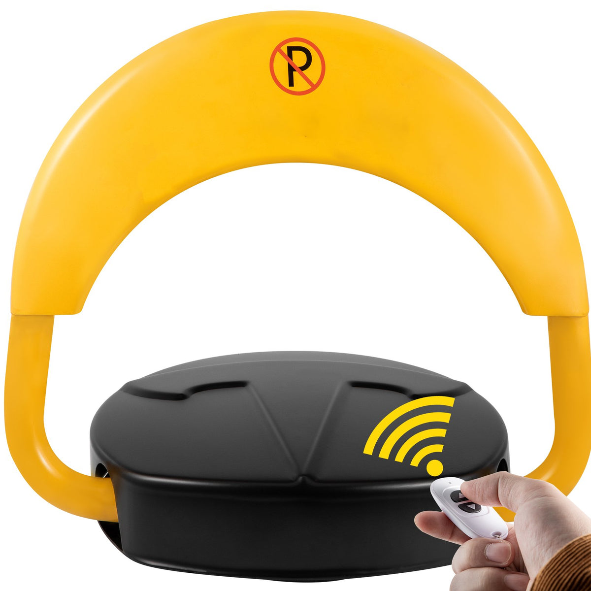 Private parking space blocker with remote control