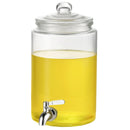 VEVOR stikla dzērienu dozators ar nerūsējošā tērauda krānu, 3,8 L tilpums, piemērots sulām, limonādei, ledus tējai, ūdenim; piemērots restorāniem, viesnīcām un pasākumiem