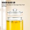 VEVOR dzērienu dozators, 7,57 L stikla sulas trauks ar nerūsējošā tērauda krānu, piemērots tējai, limonādei, sulai un ūdenim restorāniem, viesnīcām un pasākumiem