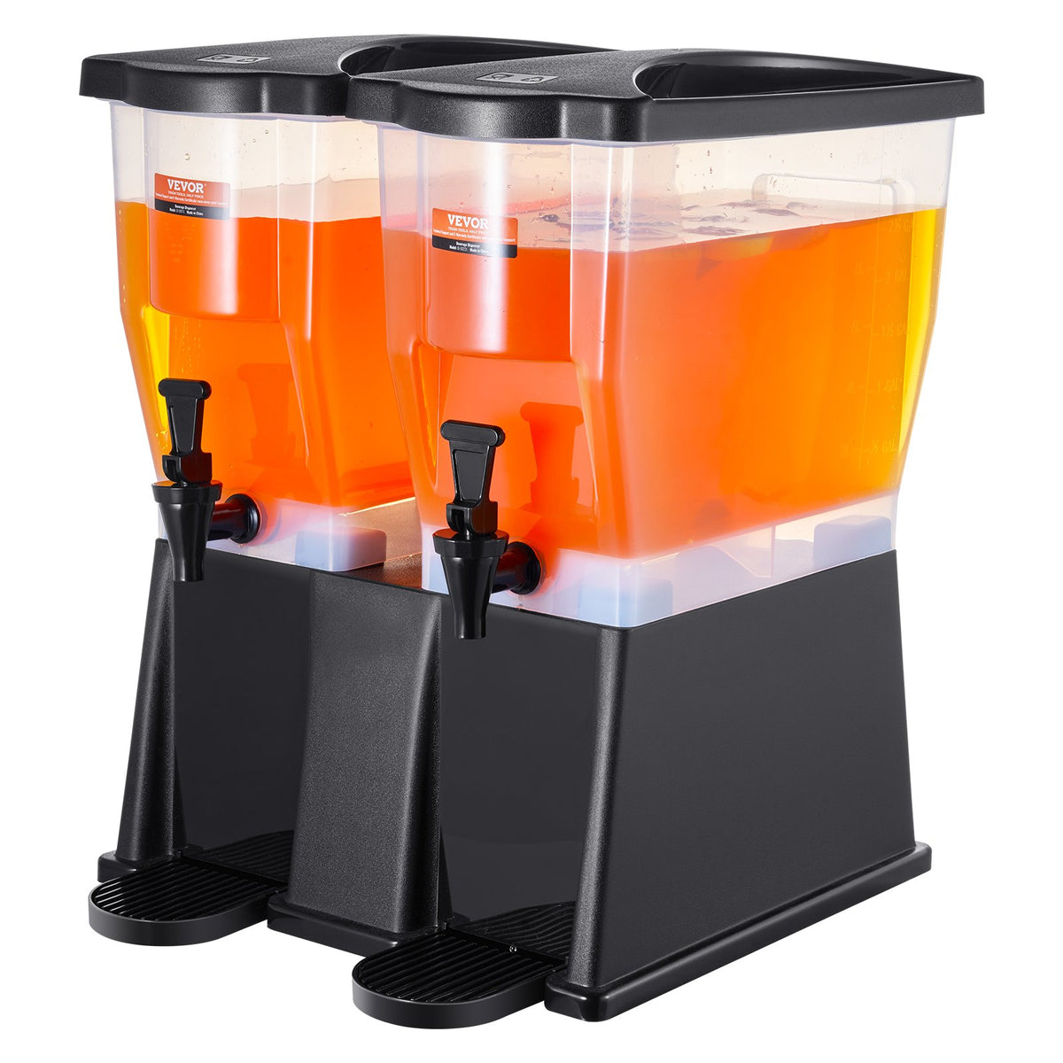 VEVOR plastist joogidosaator 2 × 11,4 l aluse ja kraanidega, mahlale, teele ja veele