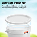 VEVOR dzērienu dozators, 11,4 l plastmasas sulas dozators ar krāniņu un vāku, piemērots ledustējai, limonādei, sulai un ūdenim, restorāniem, viesnīcām un pasākumiem