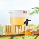 VEVOR dzērienu dozators, 11,4 l plastmasas sulas dozators ar krāniņu un vāku, piemērots ledustējai, limonādei, sulai un ūdenim, restorāniem, viesnīcām un pasākumiem