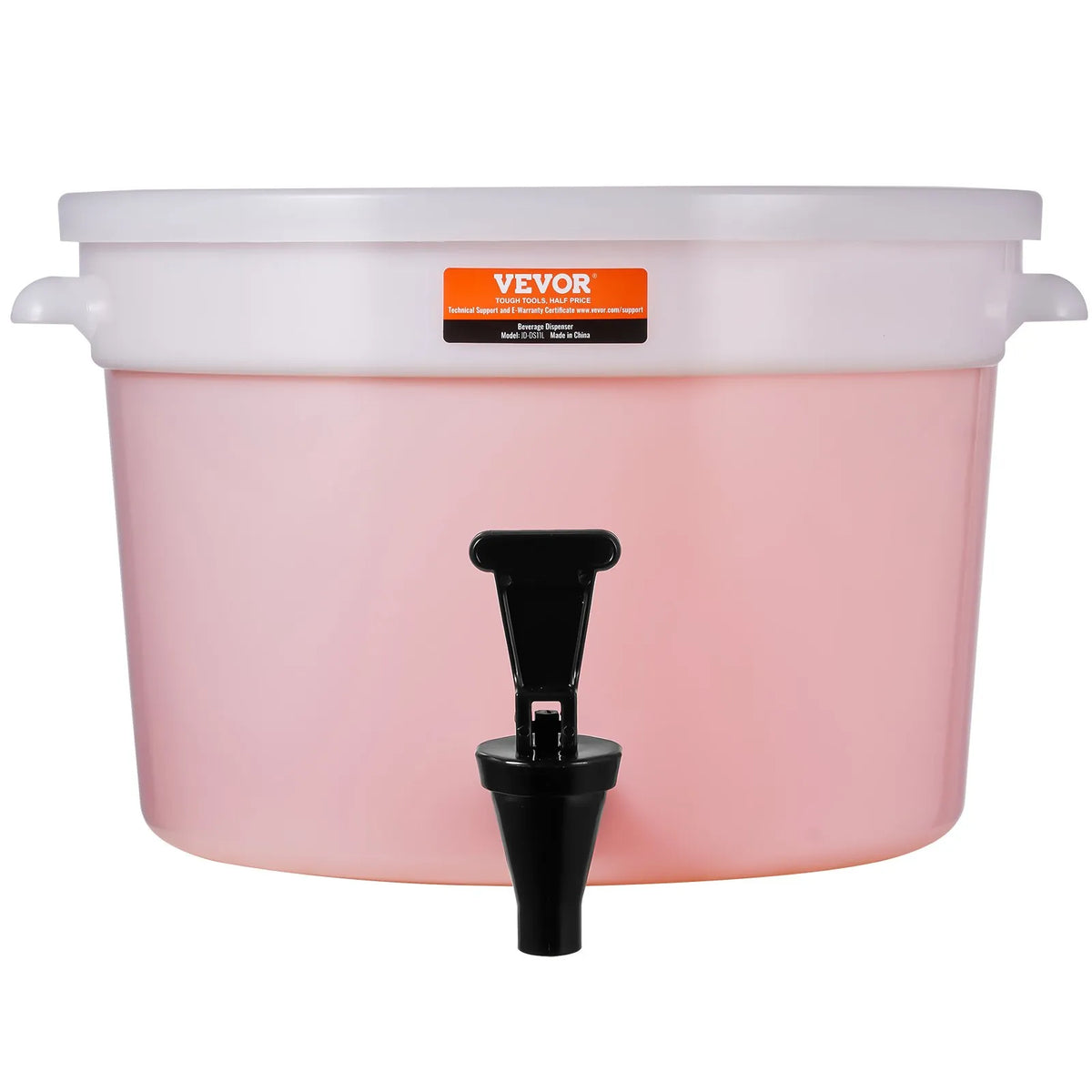VEVOR plastic beverage dispenser 11.4 l with tap and lid, for iced tea, lemonade and water
