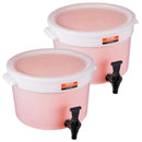 VEVOR dzērienu dozatori, 11,4 l plastmasas sulas dozatori ar krāniņu un vāku, piemēroti tējai, limonādei un ūdenim, restorāniem, viesnīcām un pasākumiem, 2 gab.