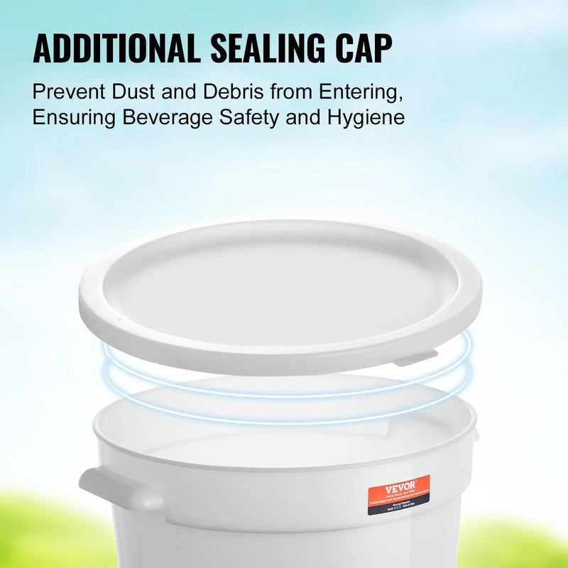 VEVOR dzērienu dozatori, 11,4 l plastmasas sulas dozatori ar krāniņu un vāku, piemēroti tējai, limonādei un ūdenim, restorāniem, viesnīcām un pasākumiem, 2 gab.