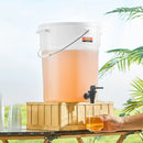 VEVOR dzērienu dozators, 18,9 l plastmasas sulas dozators ar krāniņu un vāku, piemērots tējai, limonādei, sulai un ūdenim, restorāniem, viesnīcām un pasākumiem