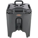 VEVOR izolētais dzērienu dozators, 37,9 L, pārtikas kvalitātes LL9450UP karsto un auksto dzērienu termo trauks ar 3 cm PU izolācijas slāni un divpakāpju krānu, piemērots restorāniem un dzērienu tirdzniecības vietām