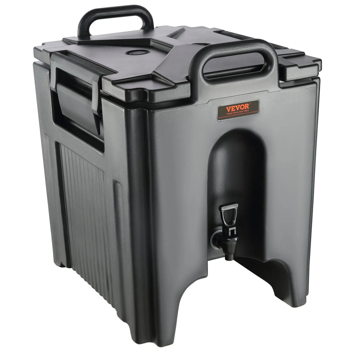 VEVOR Insulated Beverage Dispenser 37.9 L with 3 cm PU Insulation and Two-Tier Tap, for Hot and Cold Drinks