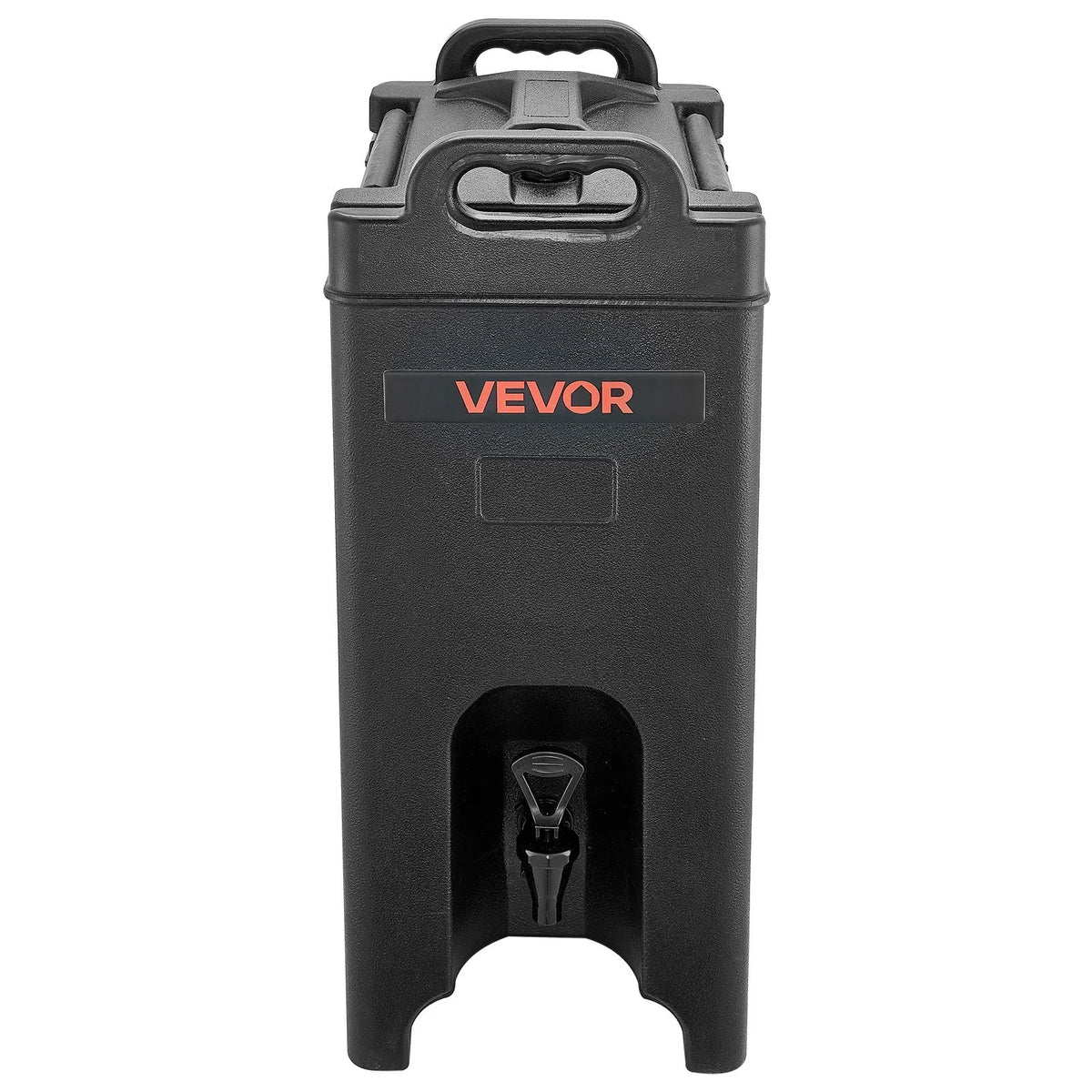 VEVOR Insulated Beverage Dispensers 19 l with Tap and Handle, 2 pcs, for Tea, Coffee and Water, Black