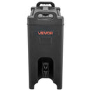 Izolēts dzērienu dozators 19 l, karsto un auksto dzērienu tvertne ar krānu un rokturi, pārtikas kvalitātes termoss tējai, kafijai un ūdenim kafejnīcās un restorānos, 2 gab., melns